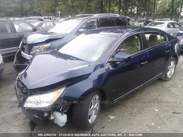 1G4GA5EC2BF355856 - 2011 BUICK LACROSSE CX BLUE photo 2