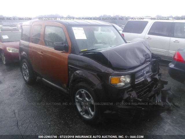 5J6YH18927L011458 - 2007 HONDA ELEMENT SC BURGUNDY photo 1