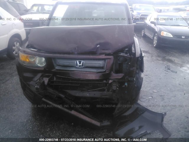 5J6YH18927L011458 - 2007 HONDA ELEMENT SC BURGUNDY photo 6