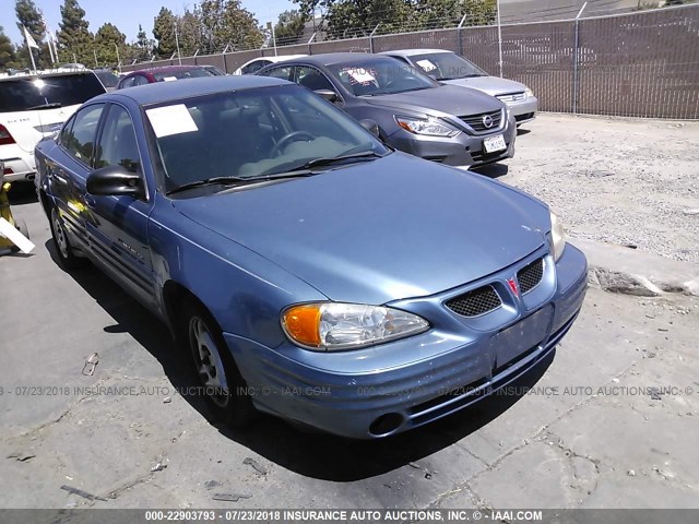 1G2NE52TXXM841276 - 1999 PONTIAC GRAND AM SE BLUE photo 1