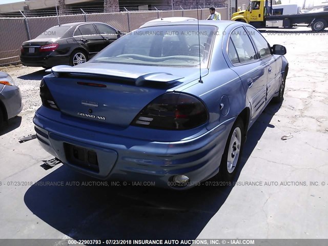 1G2NE52TXXM841276 - 1999 PONTIAC GRAND AM SE BLUE photo 4