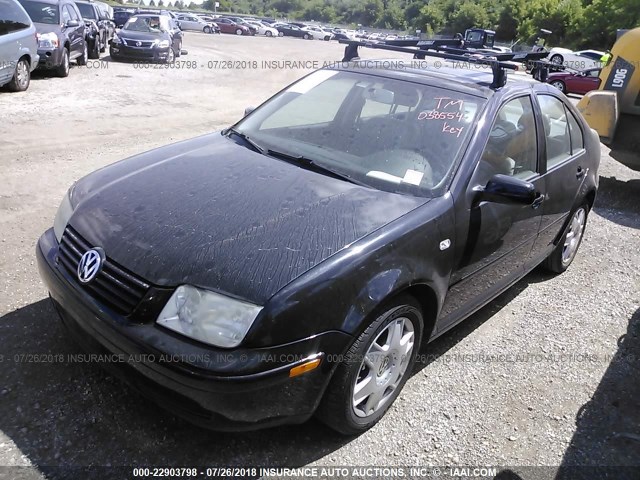 3VWSG29M91M038554 - 2001 VOLKSWAGEN JETTA GLS BLACK photo 2