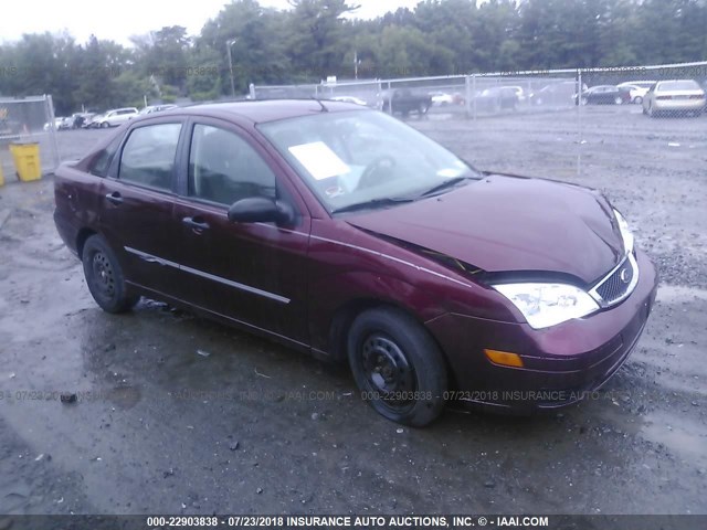 1FAFP34N27W319605 - 2007 FORD FOCUS ZX4/S/SE/SES მუქწითელი ფოტო 1