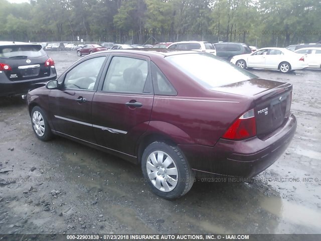 1FAFP34N27W319605 - 2007 FORD FOCUS ZX4/S/SE/SES მუქწითელი ფოტო 3