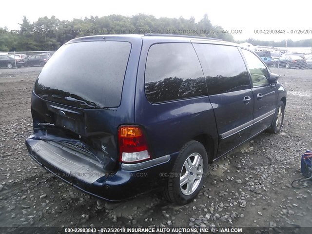 2FMZA52483BB17132 - 2003 FORD WINDSTAR SE BLUE photo 4