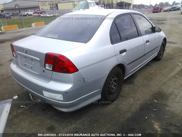 1HGES16375L020485 - 2005 HONDA CIVIC DX VP Gümüş foto 4