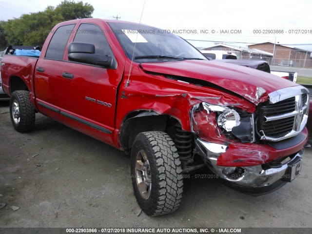 1D7KS28C46J234289 - 2006 DODGE RAM 2500 ST/SLT RED photo 1