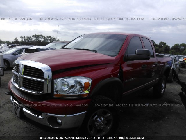 1D7KS28C46J234289 - 2006 DODGE RAM 2500 ST/SLT RED photo 2