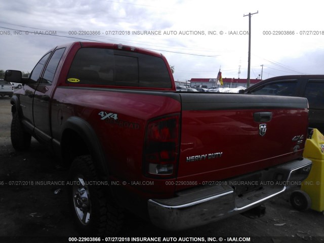 1D7KS28C46J234289 - 2006 DODGE RAM 2500 ST/SLT RED photo 3