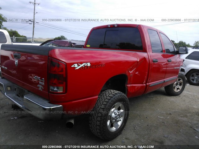1D7KS28C46J234289 - 2006 DODGE RAM 2500 ST/SLT 红色 照片 4