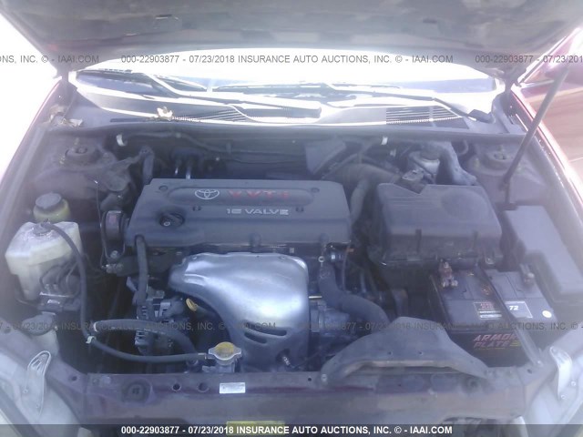 4T1BE32KX4U379237 - 2004 TOYOTA CAMRY LE/XLE/SE Tünd qırmızı foto 10
