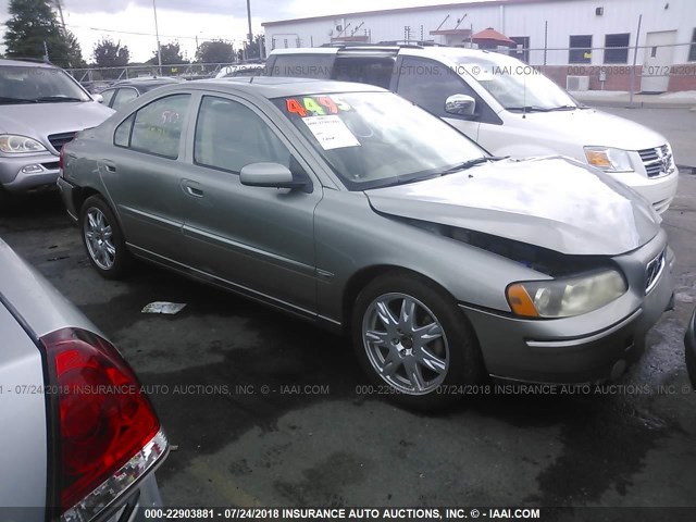 YV1RS592262515317 - 2006 VOLVO S60 2.5T GREEN photo 1
