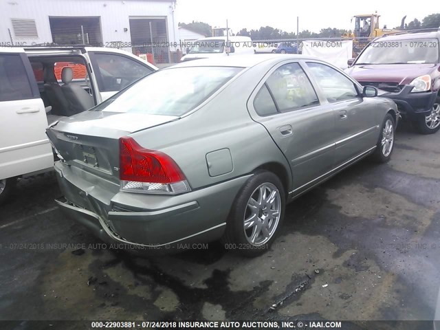 YV1RS592262515317 - 2006 VOLVO S60 2.5T GREEN photo 4