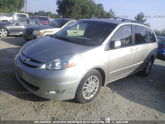 5TDZK22C49S238657 - 2009 TOYOTA SIENNA XLE/XLE LIMITED GOLD photo 2