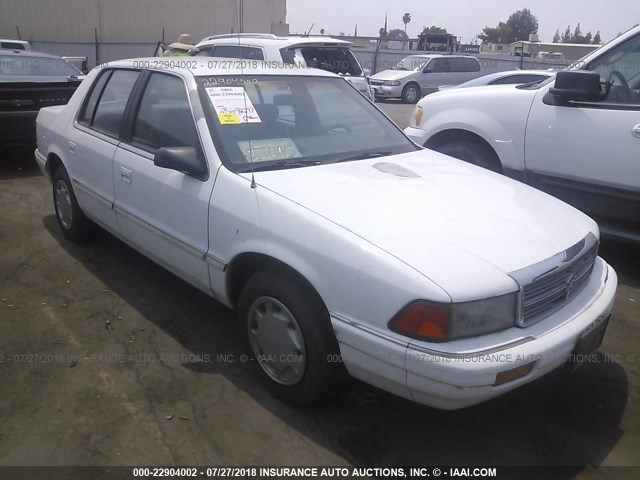 1B3XA46K4MF661272 - 1991 DODGE SPIRIT WHITE photo 1