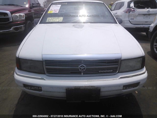 1B3XA46K4MF661272 - 1991 DODGE SPIRIT WHITE photo 6