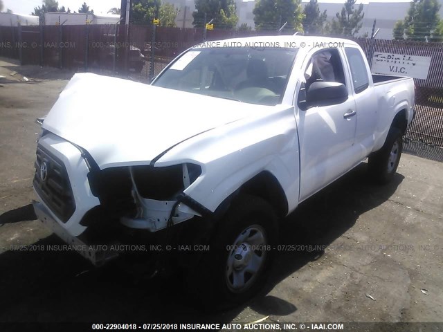 5TFRX5GN5HX080691 - 2017 TOYOTA TACOMA ACCESS CAB/SR/SR5 WHITE photo 2