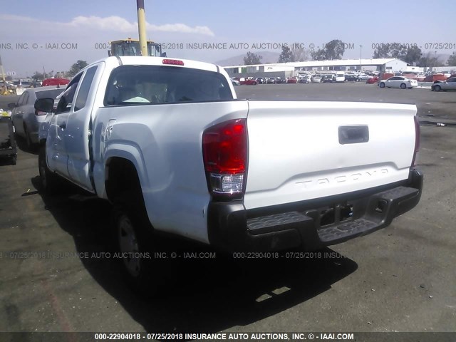 5TFRX5GN5HX080691 - 2017 TOYOTA TACOMA ACCESS CAB/SR/SR5 WHITE photo 3