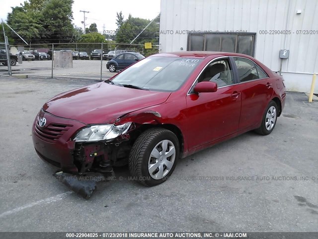 4T1BE46K47U059366 - 2007 TOYOTA CAMRY NEW GENERAT CE/LE/XLE/SE RED photo 2