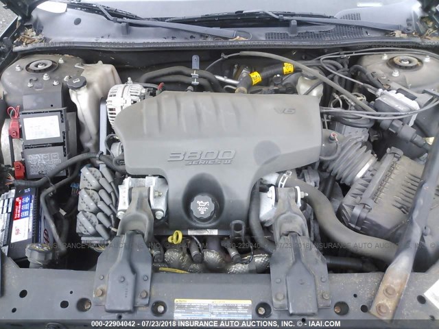 2G1WX12K449398876 - 2004 CHEVROLET MONTE CARLO SS შავი ფოტო 10