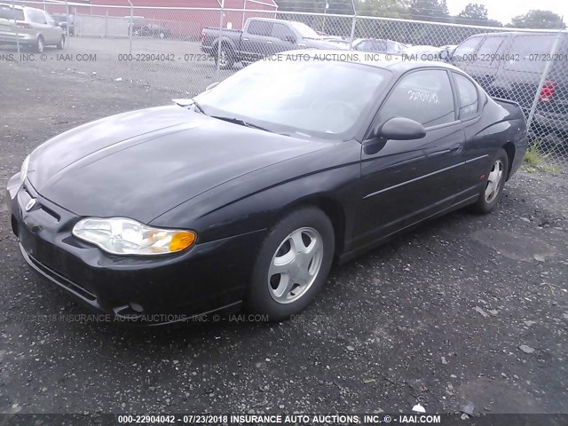 2G1WX12K449398876 - 2004 CHEVROLET MONTE CARLO SS შავი ფოტო 2