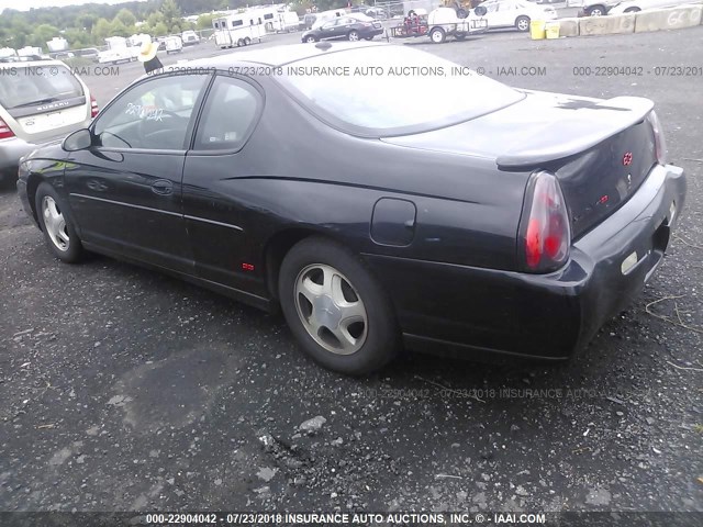 2G1WX12K449398876 - 2004 CHEVROLET MONTE CARLO SS შავი ფოტო 3