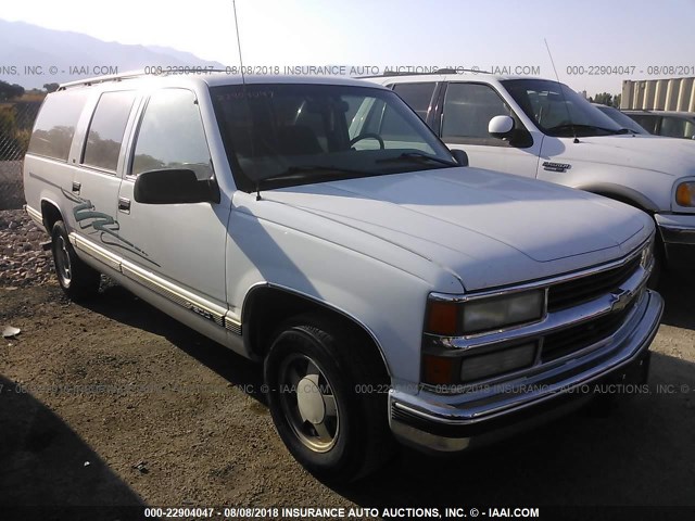 3GNEC16R0XG145321 - 1999 CHEVROLET SUBURBAN C1500 WHITE photo 1