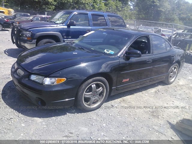 1G2WR5213YF297703 - 2000 PONTIAC GRAND PRIX GTP BLACK photo 2
