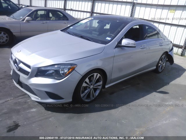 WDDSJ4GB0GN374924 - 2016 MERCEDES-BENZ CLA 250 4MATIC SILVER photo 2