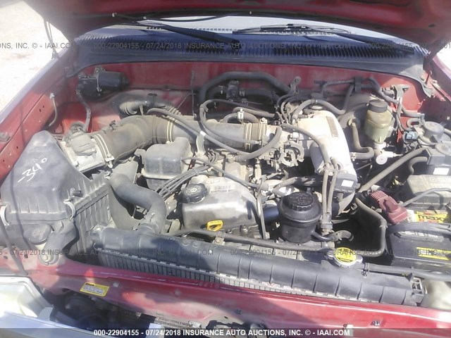 4TASM92N7WZ120615 - 1998 TOYOTA TACOMA XTRACAB PRERUNNER ბურგუნდია ფოტო 10