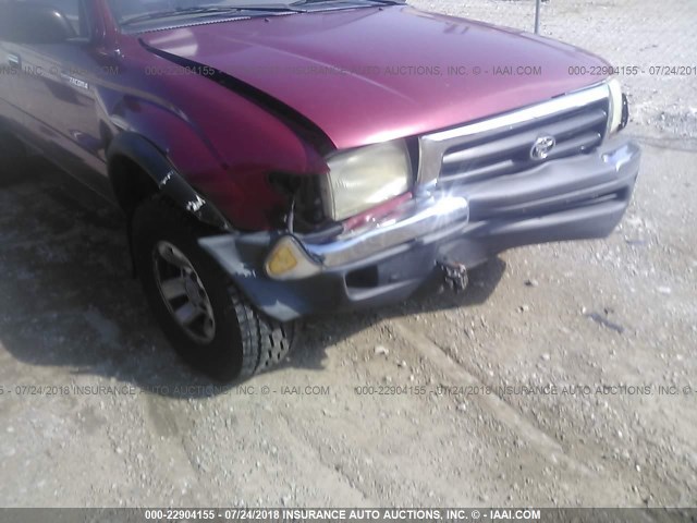 4TASM92N7WZ120615 - 1998 TOYOTA TACOMA XTRACAB PRERUNNER ბურგუნდია ფოტო 6