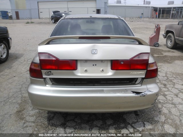 1HGCG5655YA116570 - 2000 HONDA ACCORD EX GOLD photo 6