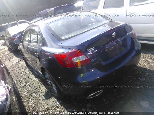 JS2RE9A85C6100054 - 2012 SUZUKI KIZASHI SPORT SLS BLUE photo 3