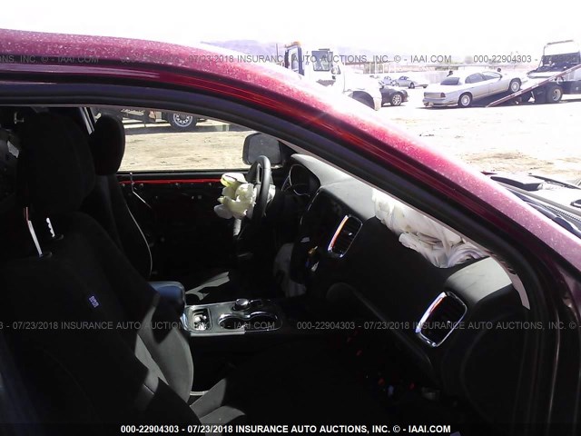 1C4RDHAG3FC869897 - 2015 DODGE DURANGO SXT BURGUNDY photo 5