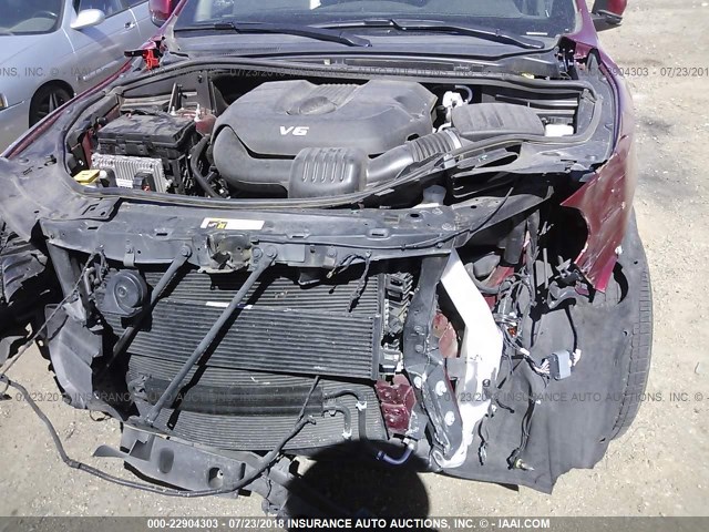 1C4RDHAG3FC869897 - 2015 DODGE DURANGO SXT BURGUNDY photo 6