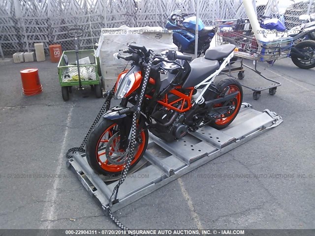 MD2JPJ405HC242027 - 2017 KTM 390 DUKE ORANGE photo 2