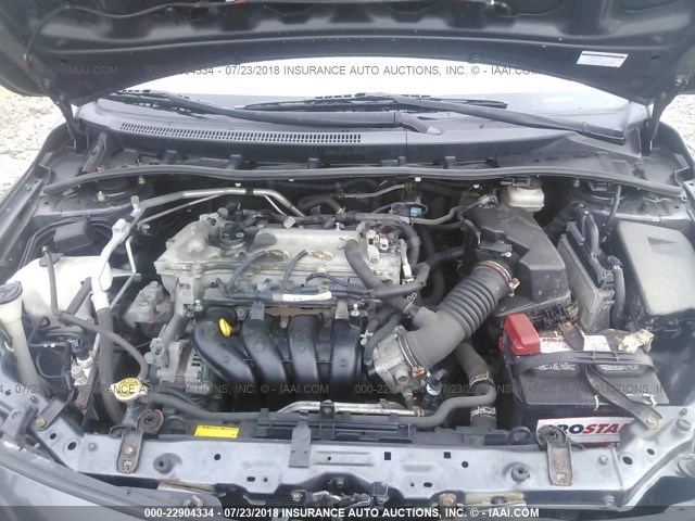 JTDBL40E399037815 - 2009 TOYOTA COROLLA LE/XLE GRAY photo 10