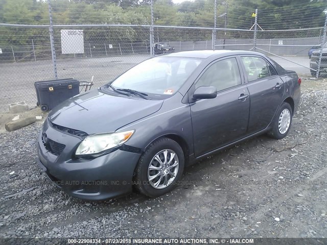 JTDBL40E399037815 - 2009 TOYOTA COROLLA LE/XLE GRAY photo 2