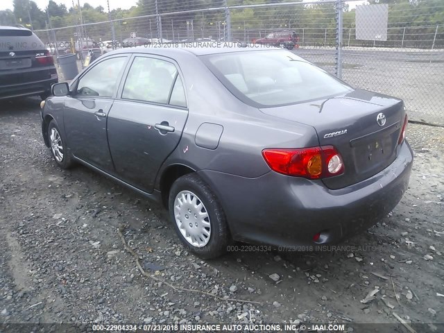 JTDBL40E399037815 - 2009 TOYOTA COROLLA LE/XLE GRAY photo 3