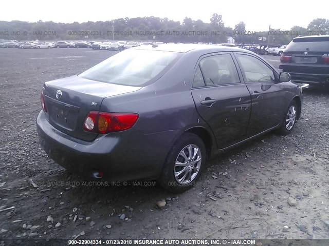 JTDBL40E399037815 - 2009 TOYOTA COROLLA LE/XLE GRAY photo 4