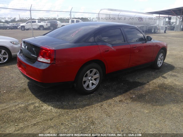 2B3CA4CD2AH281314 - 2010 DODGE CHARGER RED photo 4