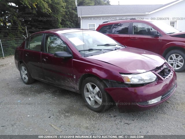 1G8AL55F87Z159015 - 2007 SATURN ION LEVEL 3 MAROON photo 1