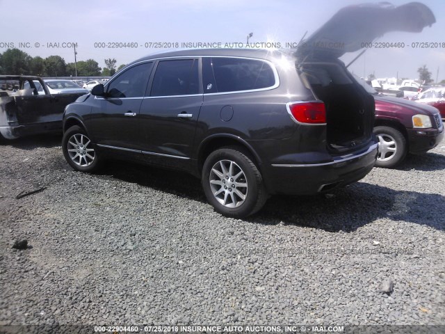 5GAKRBKD9EJ260359 - 2014 BUICK ENCLAVE GRAY photo 3