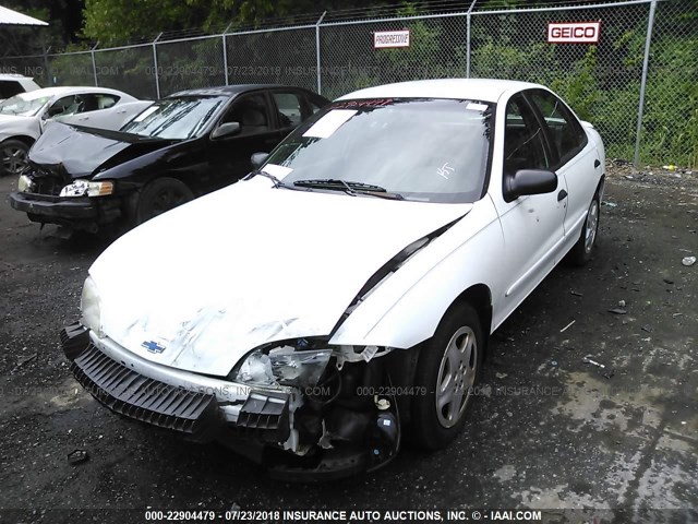 1G1JF524517273100 - 2001 CHEVROLET CAVALIER LS WHITE photo 2