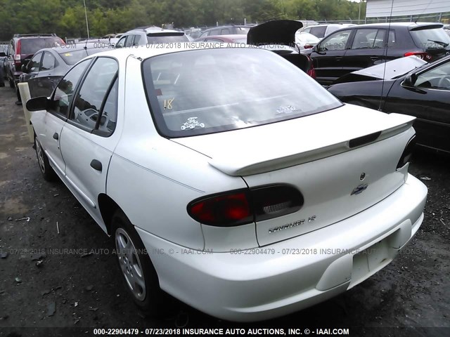 1G1JF524517273100 - 2001 CHEVROLET CAVALIER LS WHITE photo 3