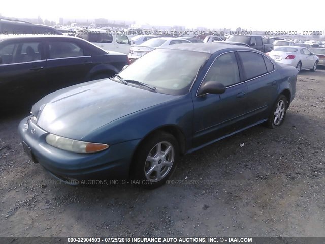 1G3NF52E12C304420 - 2002 OLDSMOBILE ALERO GLS 绿色 照片 2