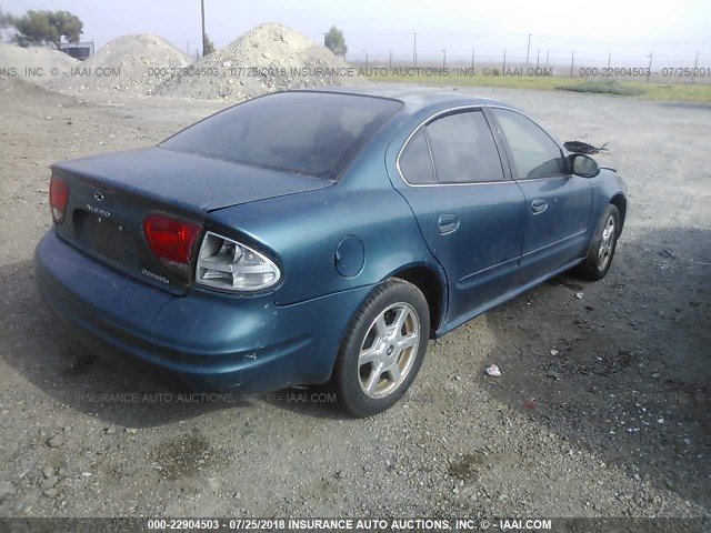 1G3NF52E12C304420 - 2002 OLDSMOBILE ALERO GLS 绿色 照片 4