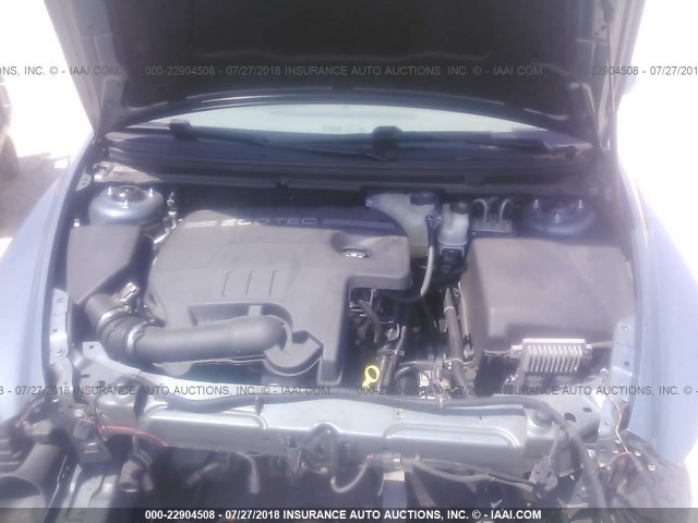 1G1ZH57B29F104352 - 2009 CHEVROLET MALIBU 1LT 绿色 照片 10