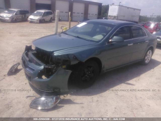 1G1ZH57B29F104352 - 2009 CHEVROLET MALIBU 1LT 绿色 照片 2