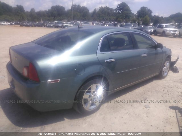 1G1ZH57B29F104352 - 2009 CHEVROLET MALIBU 1LT 绿色 照片 4